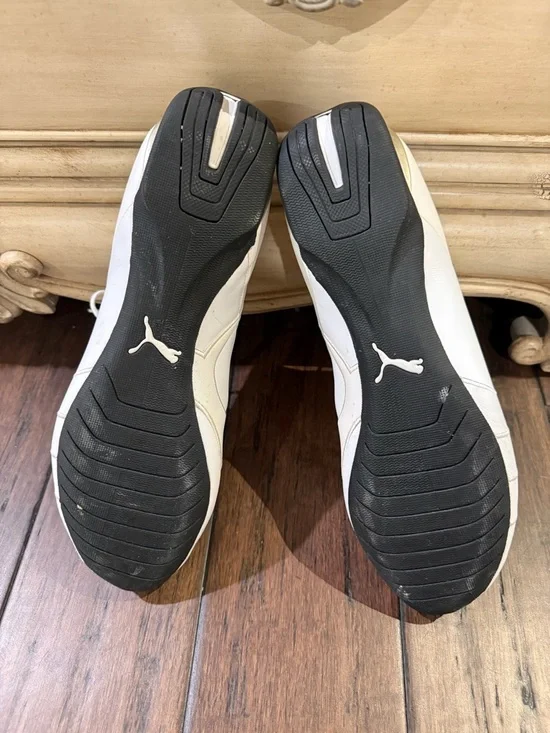 Puma x Scuderia Ferrari Future Cat Leather Sneakers - White - Size 11 - Picture 9 of 12
